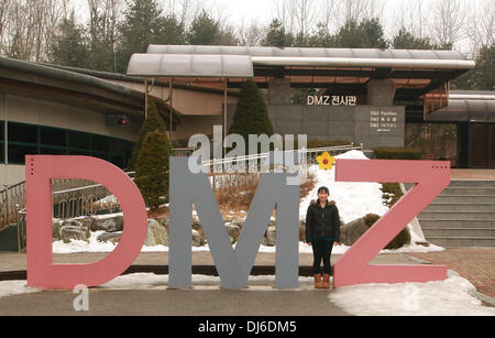 Séoul, Corée, Corée du Sud. 29 janvier, 2013. Photos de la zone démilitarisée (DMZ), à la frontière de la Corée du Nord et du Sud. © Stephen Shaver/ZUMAPRESS.com/Alamy Live News Banque D'Images