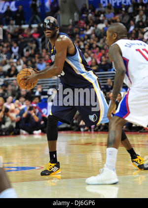 Novembre 18, 2013 Los Angeles, CA : Quincy Pondexter du grizzli au cours de la NBA basketball match entre les Memphis Grizzlies et les Los Angeles Clippers au Staples Center de Los Angeles, Californie John Green/CSM Banque D'Images