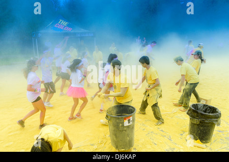 Le 5k Color Run, Vancouver, août 2013 Banque D'Images