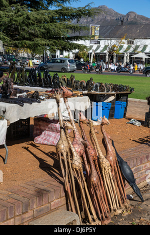 L'Afrique du Sud, Franschhoek. L'artisanat africain et de Souvenirs à vendre. Banque D'Images