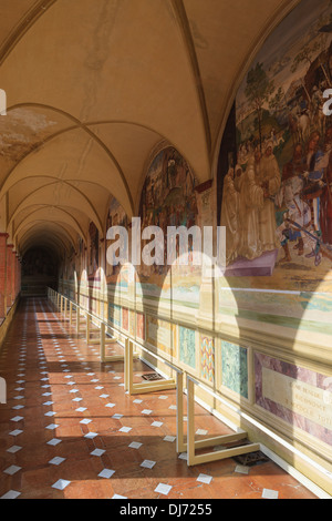 L'Abbaye de Monte Oliveto Maggiore est un grand monastère bénédictin dans la région italienne de Toscane Banque D'Images