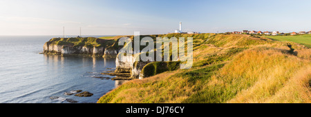 Phare de Flamborough Head, North Yorkshire. Banque D'Images