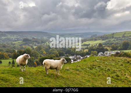 Voir d'Eyam, Peak District, Derbyshire, Royaume-Uni Banque D'Images