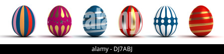 Les oeufs peints couleur multi esater (computer generated image) Banque D'Images