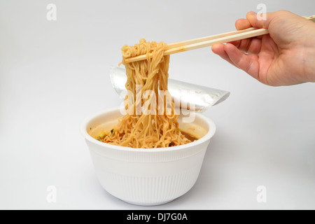 Korean Instant Cup Noodle Banque D'Images