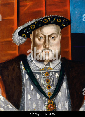 L'École britannique. Henry VIII. Circa 1626. Huile sur panneau. Dulwich Picture Gallery, Londres. Banque D'Images