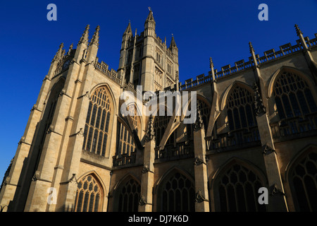 Dans l'abbaye de Bath la ville de Bath, Somerset, Royaume-Uni. Banque D'Images