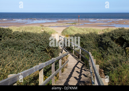 La plage de Anderby Creek, Lincolnshire, Angleterre, Royaume-Uni Banque D'Images