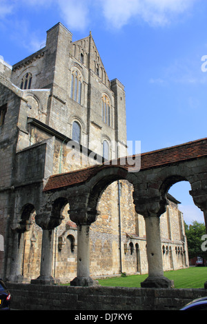 La cathédrale de Winchester, Hampshire, England, UK. Banque D'Images