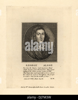 George Alsop, âgée de 28 ans, auteur de "un caractère de la Province du Maryland,' 1666. Banque D'Images