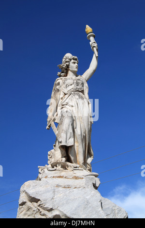 La statue de la Liberté (Statue de la Liberté), Remedios, province de Villa Clara, Cuba, mer des Caraïbes, l'Amérique centrale Banque D'Images