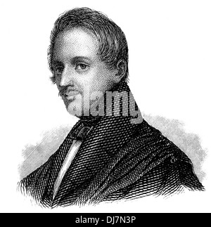 Karl Ferdinand Gutzkow, 1811 - 1878, un écrivain, dramaturge et journaliste, Banque D'Images