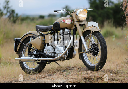 Royal Enfield Bullet vintage 1966 G2 moteur Inde Banque D'Images