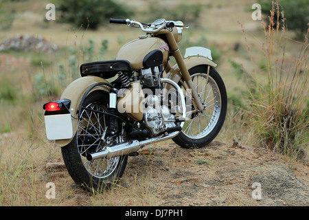 Royal Enfield Bullet vintage 1966 G2 moteur Inde Banque D'Images