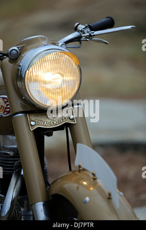 Royal Enfield Bullet vintage 1966 G2 moteur Inde Banque D'Images