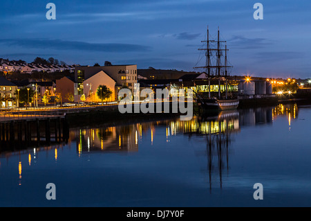 SS Dunbrody Emigrant Ship, New Ross, dans le comté de Wexford, Irlande Banque D'Images