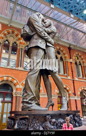 Londres Angleterre Royaume-Uni Eurostar St Pancras Banque D'Images