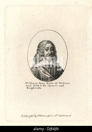 Fane Mildmay, comte de Westmoreland, est mort 1665. Banque D'Images