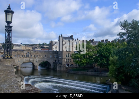 Pultney Bridge, Bath, Somerset, Angleterre Banque D'Images