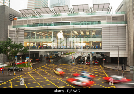 Premier Apple Store à Hong Kong. Banque D'Images