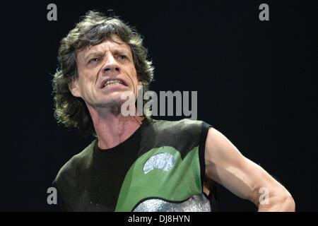 Mick Jagger et les Rolling Stones effectuer à Munich. Banque D'Images