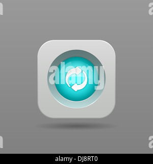 Bouton Actualiser - Icône de l'application Banque D'Images