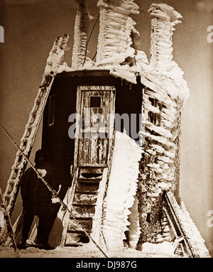 Le Ben Nevis observatoire météorologique de l'époque victorienne Banque D'Images