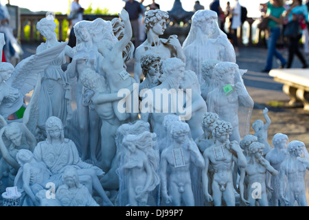 Sculptures en plastique modèle en rap, Piazzale Michelangelo, Florence, Italie Banque D'Images