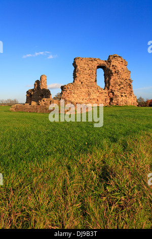 Les ruines de château Sandal sandale, Magna, Wakefield, West Yorkshire, Angleterre, Royaume-Uni. Banque D'Images