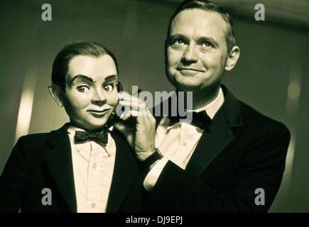 De artiste ventriloque dummy Banque D'Images