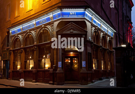 Bras de Guildford, Registre public house West Street, Edinburgh Scotland UK Banque D'Images