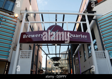 Quartier de la brasserie dans le centre-ville de Cardiff, pays de Galles, Royaume-Uni Banque D'Images