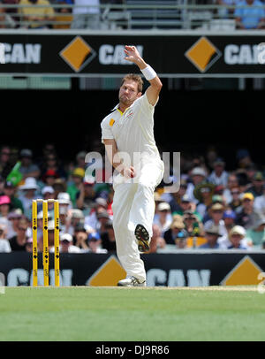 Brisbane, Australie. 22 nov., 2013. RYAN HARRIS Gabba Cricket Ground. Jour 2 du premier essai de cendres Australie 2013/14 v Angleterre. © Plus Sport Action/Alamy Live News Banque D'Images