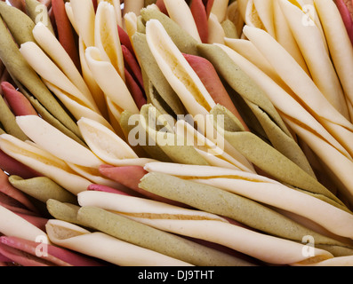 Maison typique de l'Italie. pâtes calabraise Pasta Fresca tradizionale calabrese, fatta in casa - Prodotti Tipici Calabresi Banque D'Images