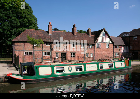 La guerre civile à partir de la Commanderie Centre canal Worcestershire Worcester Angleterre UK Banque D'Images