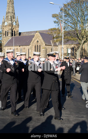 Marins de la Royal Navy depuis mars 2013 dans le cadre du Service du souvenir Banque D'Images