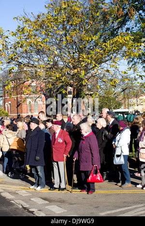 Étude du souvenir dimanche 11 novembre 2013 défilé. Bridlington East Yorkshire UK Banque D'Images