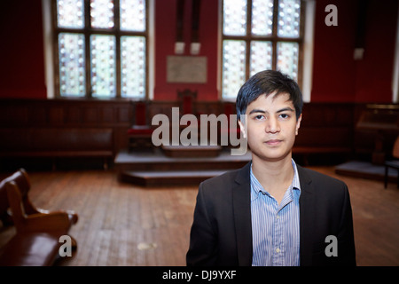 Oxford Union Wacharasindhu Président Parit en photo dans l'hémicycle des capacités Banque D'Images