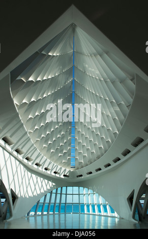 Dans le Hall Windhover Milwaukee Art Museum. Banque D'Images