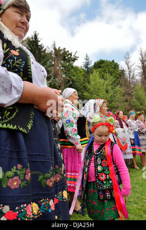 Le Vereteno Art authentique Festival présente des traditions ukrainiennes, Lviv, Ukraine Banque D'Images