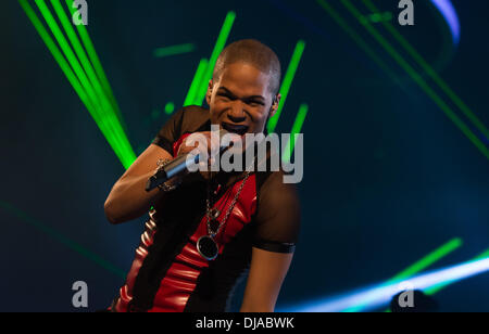 Jesse Ritch à RTL Allemand TV show "Deutschland sucht den Superstar" à Coloneum mmc. Cologne, Allemagne - 31.03.2012 Banque D'Images