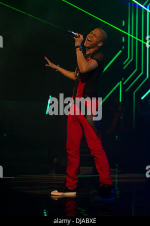 Jesse Ritch à RTL Allemand TV show "Deutschland sucht den Superstar" à Coloneum mmc. Cologne, Allemagne - 31.03.2012 Banque D'Images