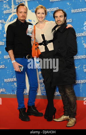 Klaus Unrath, Elna-Margret zu Bentheim et Ivan Strano lors de la première du film 'Russendisko" au CineStar Sony Centre de cinéma. Berlin, Allemagne - 21.03.2012 Banque D'Images