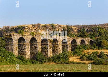 Aqueduc, ancienne ville d'Aspendos, Pamphylia, Antalya Province, Turkey Banque D'Images