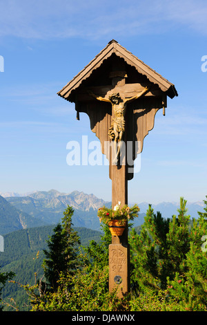 Calvaire sur Mt. Italia, Upper Bavaria, Bavaria, Germany Banque D'Images