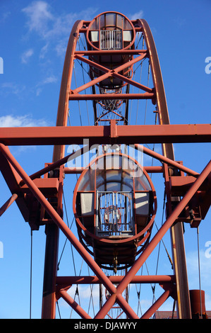 "Sun", une grande roue, cokerie Zollverein, site du patrimoine mondial de l'UNESCO, Essen, Rhénanie du Nord-Westphalie, Allemagne Banque D'Images