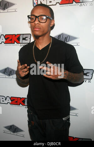 Bow Wow aka Shad Gregory Moss 'NBA 2K13' Lancement au 40/40 Club New York City, USA - 26.09.12 Banque D'Images