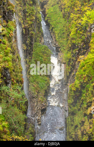 Corrieshalloch Gorge près de Ullapool, Highlands, Scotland, UK. Banque D'Images