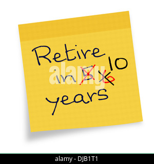 Pension de retraite, - encore une fois retardé Banque D'Images