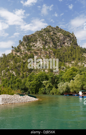 Château Alara et Alara river, Alanya, Antalya Province, Turkey Banque D'Images